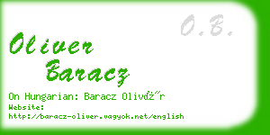 oliver baracz business card